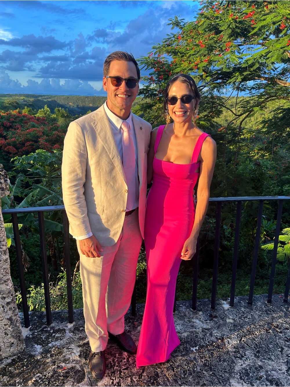 Solace London Hot Pink Maxi Dress
